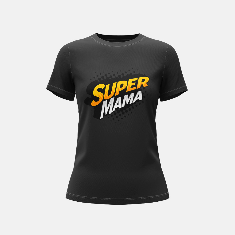 Koszulka Damska - Super mama - obrazek 2
