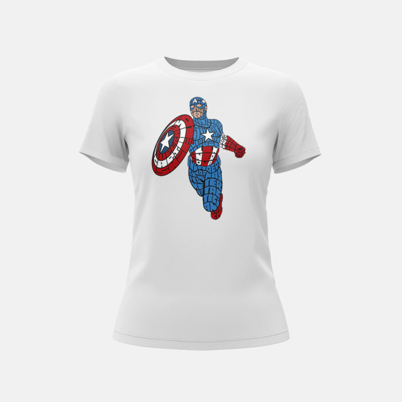 Koszulka Damska -Star and stripes hero