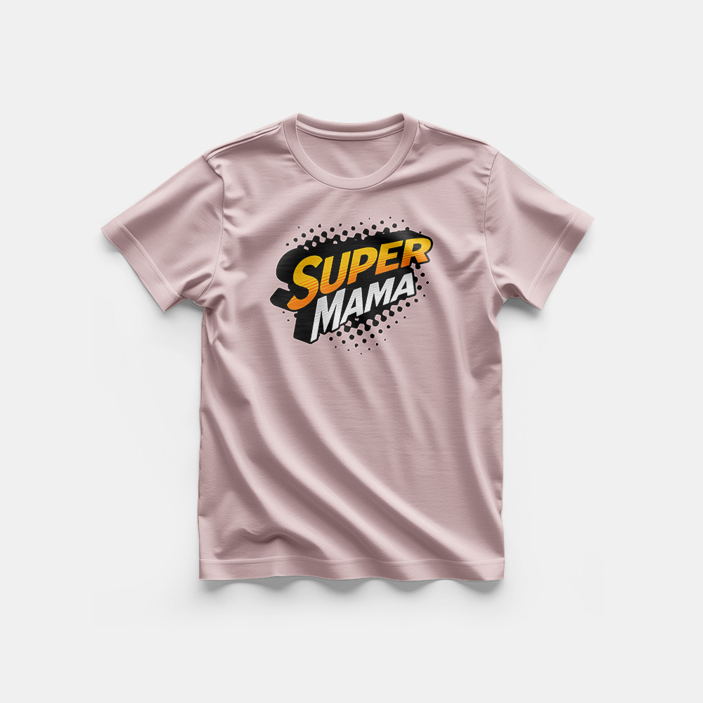 Koszulka Damska - Super mama - obrazek 4