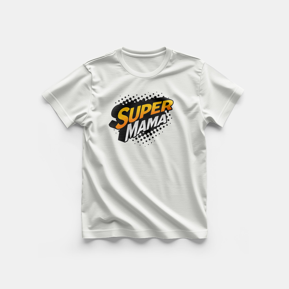 Koszulka Damska - Super mama - obrazek 3