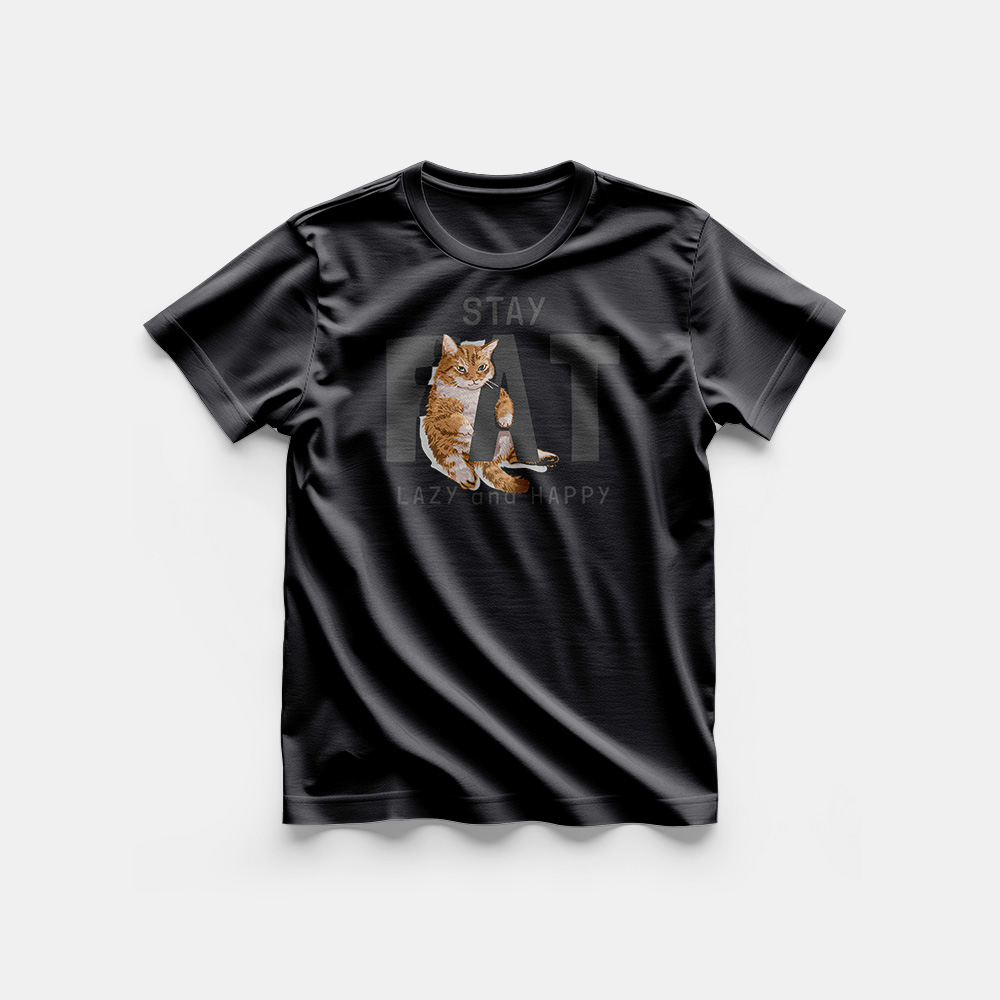 Koszulka męska – Fat cat - obrazek 5