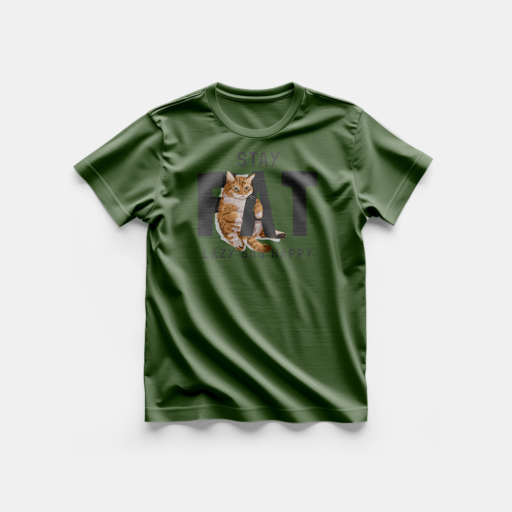 Koszulka męska – Fat cat - obrazek 4