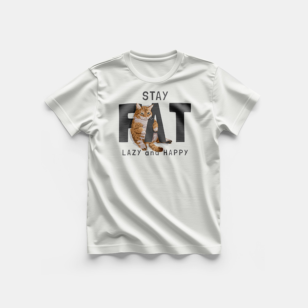 Koszulka męska – Fat cat - obrazek 2